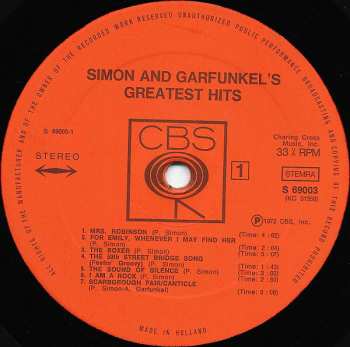 LP Simon & Garfunkel: Simon And Garfunkel's Greatest Hits 603240