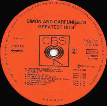 LP Simon & Garfunkel: Simon And Garfunkel's Greatest Hits 603240