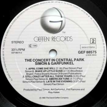 2LP Simon & Garfunkel: The Concert In Central Park 430816