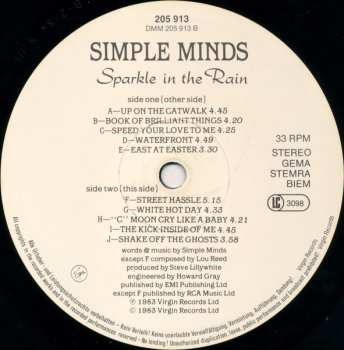 LP Simple Minds: Sparkle In The Rain 653226