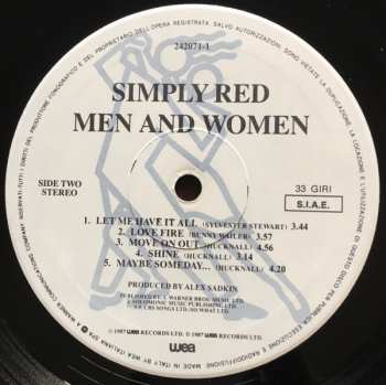 LP Simply Red: Men And Women 656299