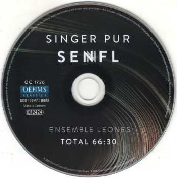 CD Singer Pur: Senfl 564450