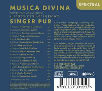 CD Singer Pur: Musica Divina - Göttliche Vokalmusik Aus Der Schatztruhe Von Carl Proskes 575980