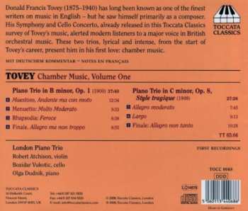 CD Sir Donald Francis Tovey: Chamber Music Volume 1 345599