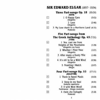 CD Sir Edward Elgar: Part - Songs 327988