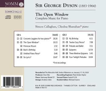 2CD Simon Callaghan: The Open Window 486115