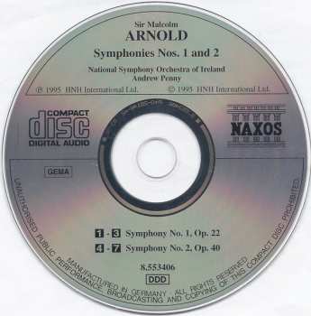 CD Malcolm Arnold: Symphonies Nos. 1 And 2 570132