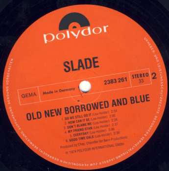 LP Slade: Old New Borrowed And Blue 625442