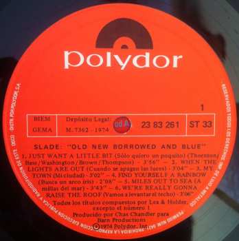 LP Slade: Old New Borrowed And Blue 663528