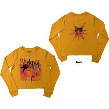 Merch Slipknot: Slipknot Ladies Long Sleeve Crop Top: The End So Far Barcode (back Print) (small) S