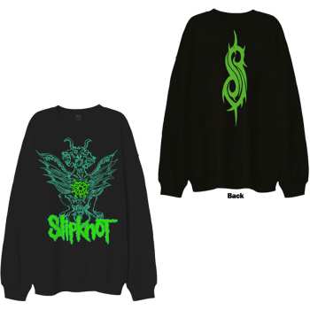 Merch Slipknot: Slipknot Unisex Sweatshirt: Green Demon (back Print & Oversized) (xx-large) XXL