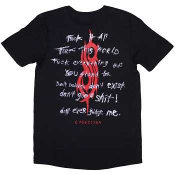 Merch Slipknot: Slipknot Unisex T-shirt: F It All (back Print) (small) S