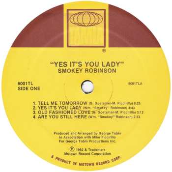 LP Smokey Robinson: Yes It's You Lady 628851