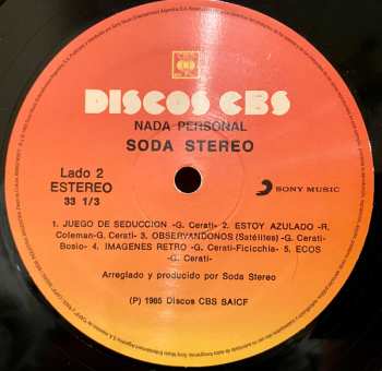 LP Soda Stereo: Nada Personal 405083