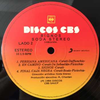 LP Soda Stereo: Signos 651698