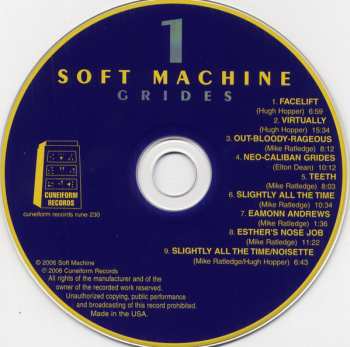 CD/DVD Soft Machine: Grides 644127