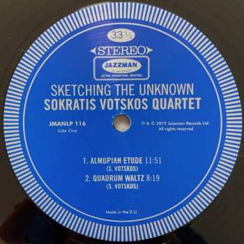 LP Sokratis Votskos Quartet: Sketching The Unknown 78970