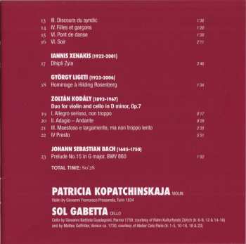 CD Sol Gabetta: Sol & Pat 648355