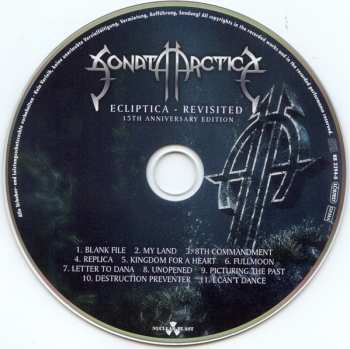 CD Sonata Arctica: Ecliptica - Revisited (15th Anniversary Edition) LTD | DIGI 10763