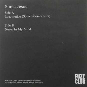 SP Sonic Jesus: Locomotive Remix / Never In My Mind CLR | LTD 598941