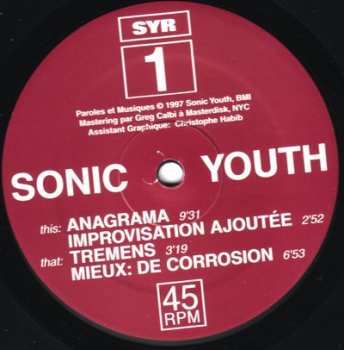 LP Sonic Youth: Anagrama 571051