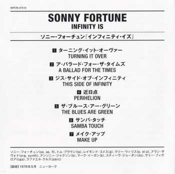 CD Sonny Fortune: Infinity Is 47383