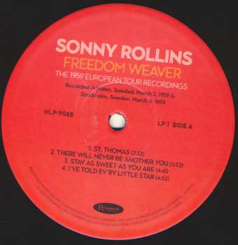 4LP/Box Set Sonny Rollins: Freedom Weaver (The 1959 European Tour Recordings) LTD | NUM 626990