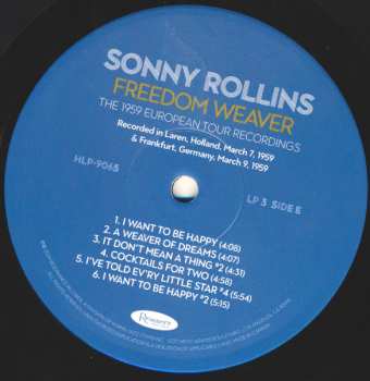 4LP/Box Set Sonny Rollins: Freedom Weaver (The 1959 European Tour Recordings) LTD | NUM 626990