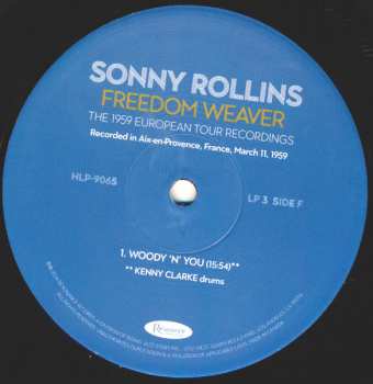 4LP/Box Set Sonny Rollins: Freedom Weaver (The 1959 European Tour Recordings) LTD | NUM 626990