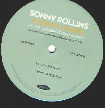 4LP/Box Set Sonny Rollins: Freedom Weaver (The 1959 European Tour Recordings) LTD | NUM 626990