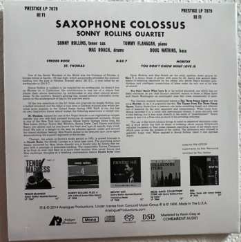 SACD Sonny Rollins: Saxophone Colossus DIGI 457285