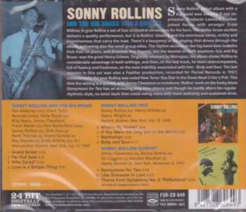 CD Sonny Rollins: Sonny Rollins And The Big Brass Trio & Quintet 593938