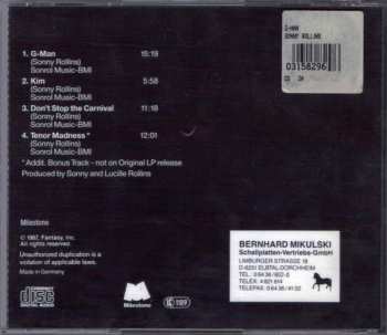 CD Sonny Rollins: Sonny Rollins Plays G-Man And Other Music For The Soundtrack Of The Robert Mugge Film "Saxophone Colossus" 590313