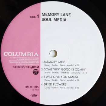 LP Jiro Inagaki & Soul Media: Memory Lane LTD 587048