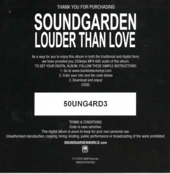 LP Soundgarden: Louder Than Love 613733