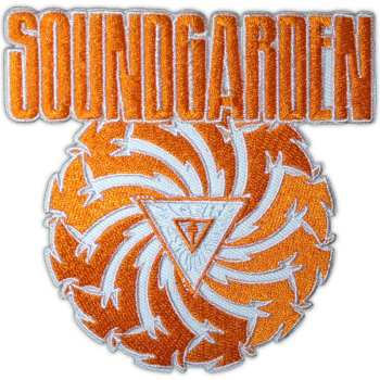 Merch Soundgarden: Woven Patch Badmotorfinger Orange On White