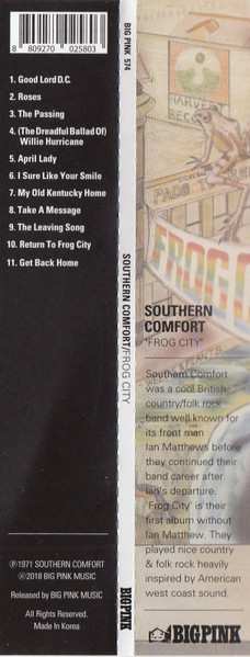 CD Southern Comfort: Frog City 651109