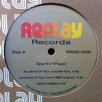 Spanky Wilson: Sunshine Of Your Love / Sitting On The Dock Of The Bay