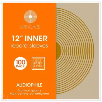 Spincare Audiophile 12 Inch Inner Vinyl Record Sleeves