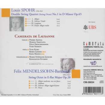 CD Felix Mendelssohn-Bartholdy: Spohr: Double String Quartet No.1 Op.65; Mendelssohn: String Octet Op.20 549663