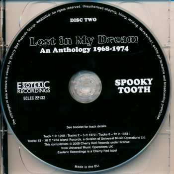 2CD Spooky Tooth: Lost In My Dream - An Anthology 1968-1974 DLX 316921