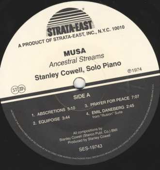 LP Stanley Cowell: Musa • Ancestral Streams LTD 76759