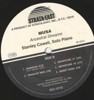 LP Stanley Cowell: Musa • Ancestral Streams LTD 76759