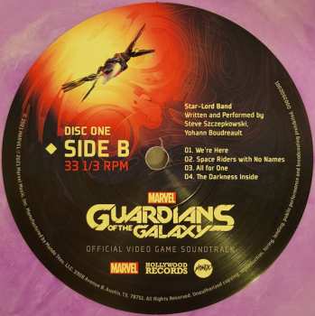 2LP Star-Lord Band: Marvel Guardians Of The Galaxy Official Video Game Soundtrack CLR 620883