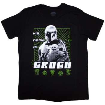 Merch Star Wars: Tričko The Mandalorian His Name Is Grogu