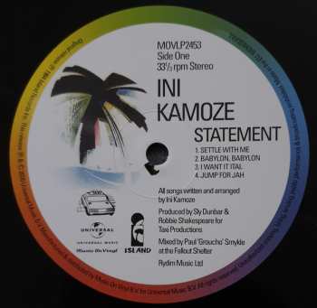 LP Ini Kamoze: Statement 34401