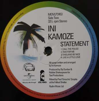 LP Ini Kamoze: Statement 34401