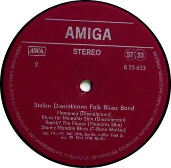 LP Stefan Diestelmann Folk Blues Band: Stefan Diestelmann Folk Blues Band 587025