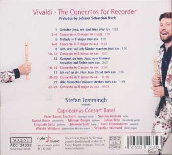 CD Capricornus Consort Basel: Vivaldi - The Concertos For Recorder. Preludes By Johann Sebastian Bach 255578