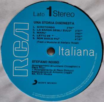 LP Stefano Rosso: Una Storia Disonesta 599353